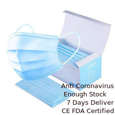 Trung Quốc Meltblown Không dệt Bảo vệ dùng một lần Mặt nạ Earloop Mặt nạ 3 lớp nhà cung cấp