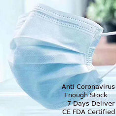 Trung Quốc Mặt nạ xanh không dệt dùng một lần Bảo vệ 3-lớp cho ngành công nghiệp / khách sạn nhà cung cấp