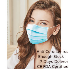 Trung Quốc Mặt nạ dùng một lần màu xanh 25g PP Chất liệu vải không dệt OEM / ODM nhà cung cấp