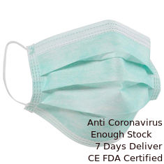 Trung Quốc Dễ dàng xuống cấp Mặt nạ dùng một lần / 3 Mặt nạ Pp xanh dùng một lần nhà cung cấp