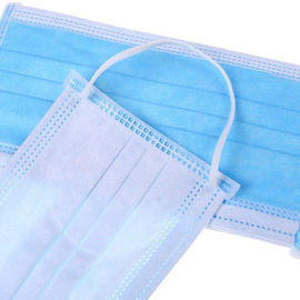 Mặt nạ xanh không dệt dùng một lần Bảo vệ 3-lớp cho ngành công nghiệp / khách sạn nhà cung cấp