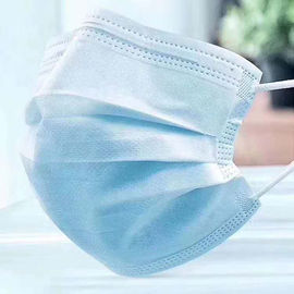 Mặt nạ xanh không dệt dùng một lần Bảo vệ 3-lớp cho ngành công nghiệp / khách sạn nhà cung cấp