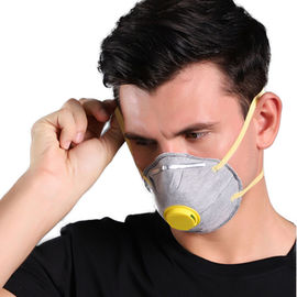 Mặt nạ FFP2 Cúp than hoạt tính N95, Mặt nạ bụi không dệt dùng một lần có van nhà cung cấp