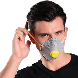 Mặt nạ FFP2 Cúp than hoạt tính N95, Mặt nạ bụi không dệt dùng một lần có van nhà cung cấp